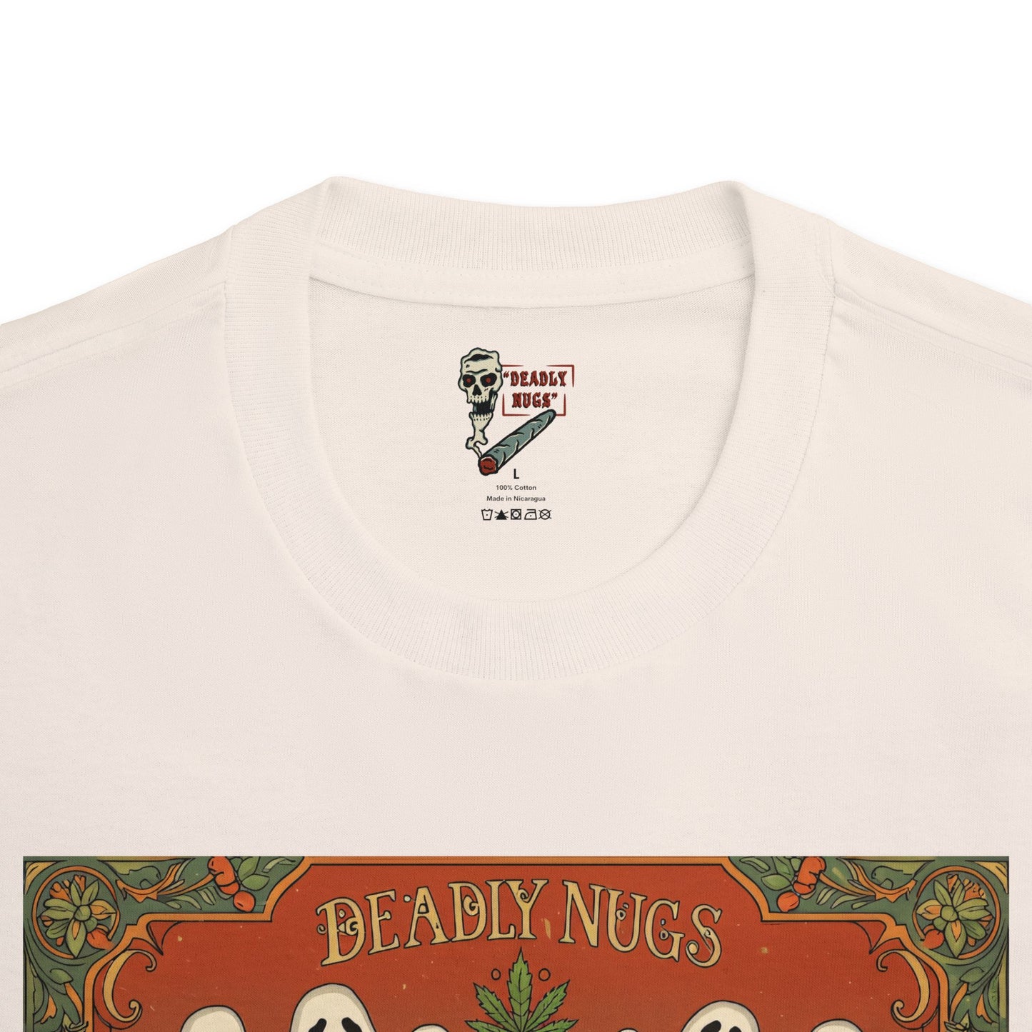 Fertile Ground / Premium Unisex Graphic Tee Aesthetic Print Ghost Skull 420 / DEADLY NUGS