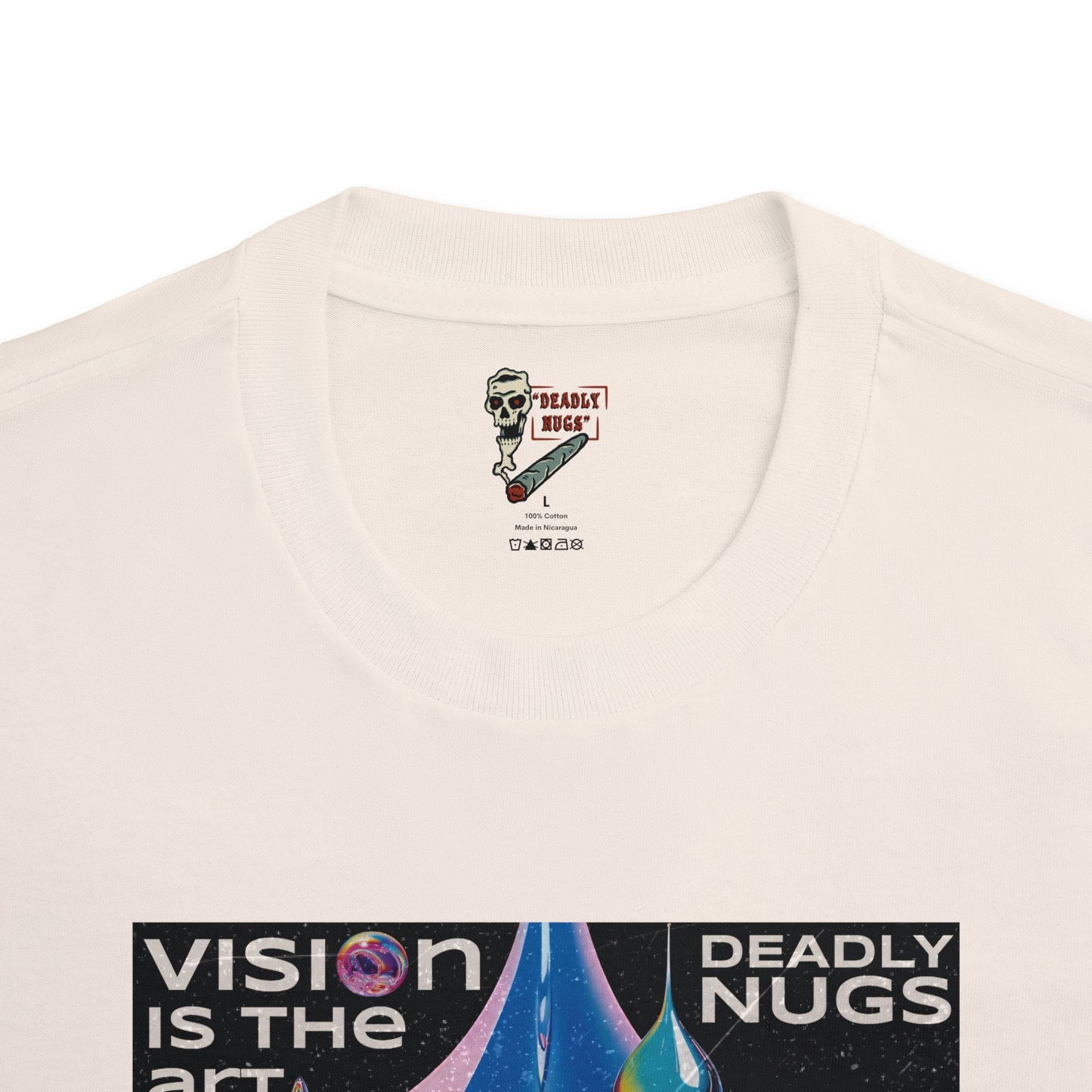 Vision is the Art / Psychedelic Eye Graphic Tee / Hypnotic Surreal Aesthetic Art / 420 Underground Stoner Streetwear / DEADLY NUGS