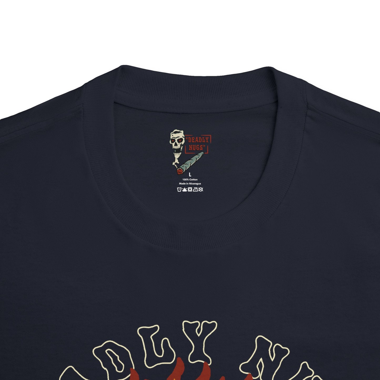Stryker Text / Premium Unisex Graphic Tee Aesthetic Print Skull 420 Streetwear / DEADLY NUGS