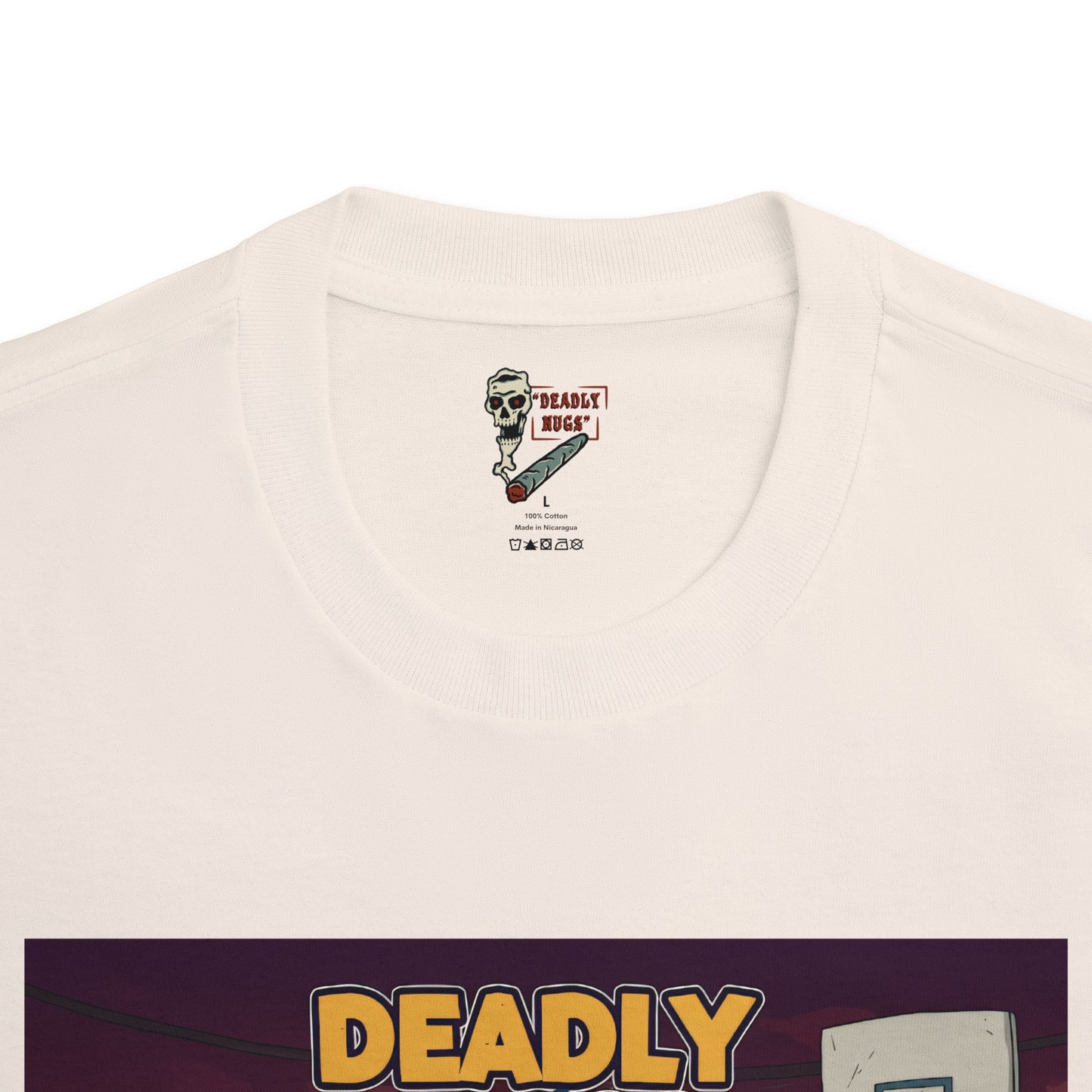 Beatin' Up tha Block T-Shirt DEADLY NUGS Aesthetic Print Unisex Graphic Tee