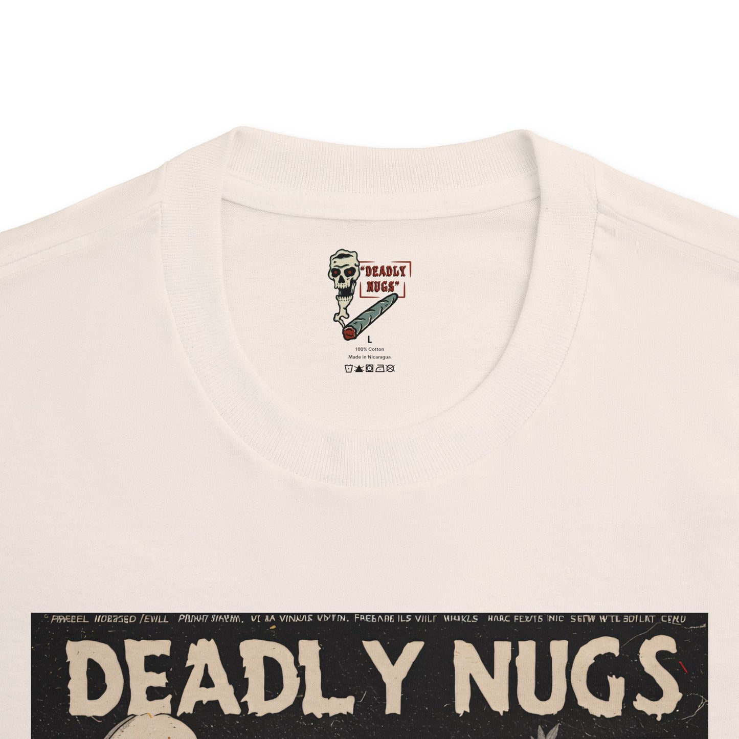 Door to Elsewhere / Bud Characters Ghosts Skeletons Graphic Tee / Dark Humor Vintage Eerie Trippy Pulp Comic Art Style / 420 Underground Stoner Streetwear / DEADLY NUGS