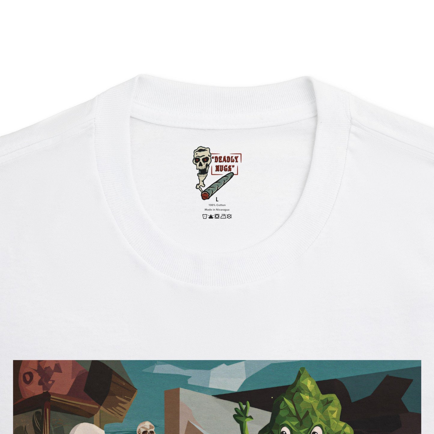 Havoc Strain / Bud Characters Ghosts Zombies Graphic Tee / Surreal Abstract Expressionist Macabre Art / 420 Underground Stoner Streetwear / DEADLY NUGS