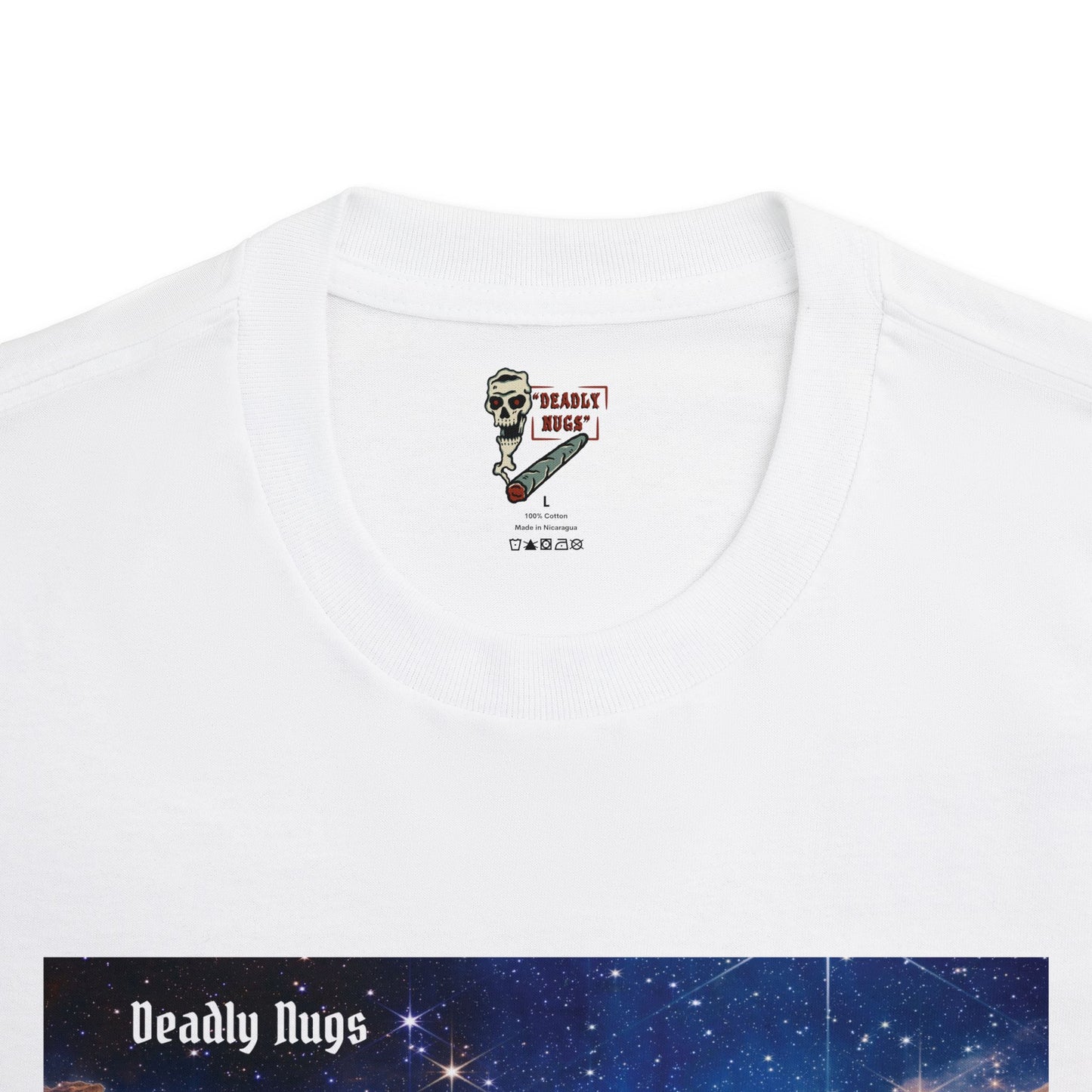 Intergalactic / Dreamy Galaxy Nebula Graphic Tee / Interstellar Space Art Style / 420 Underground Stoner Streetwear / DEADLY NUGS