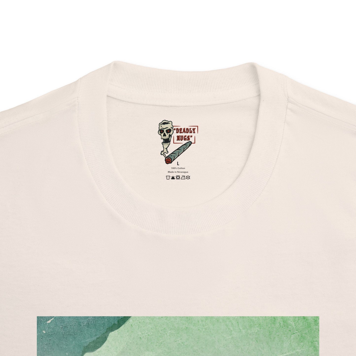 Cool Green / Soothing Color Palette Paint Graphic Tee / Contemporary Painting Art Style / 420 Underground Stoner Streetwear / DEADLY NUGS