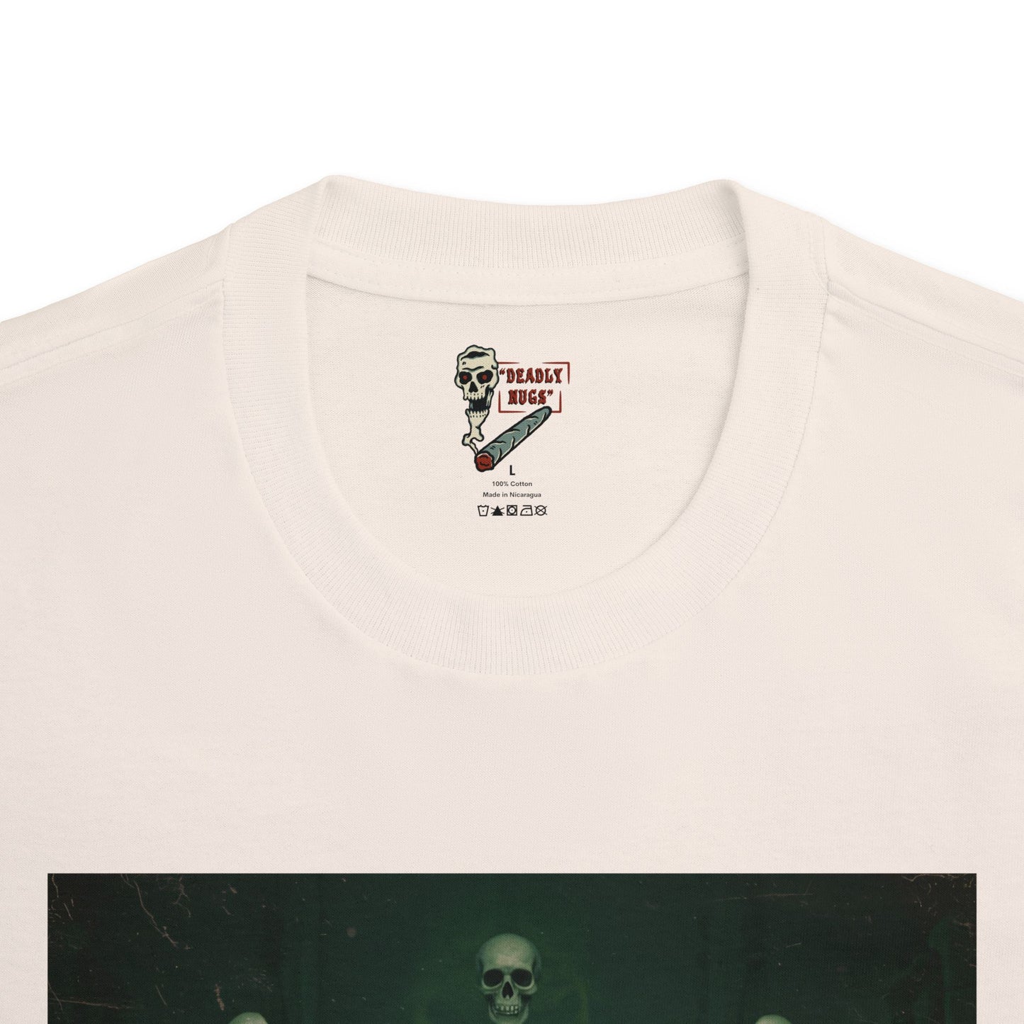 Holy Night / Premium Unisex Graphic Tee Aesthetic Print Ghost Skull 420 / DEADLY NUGS