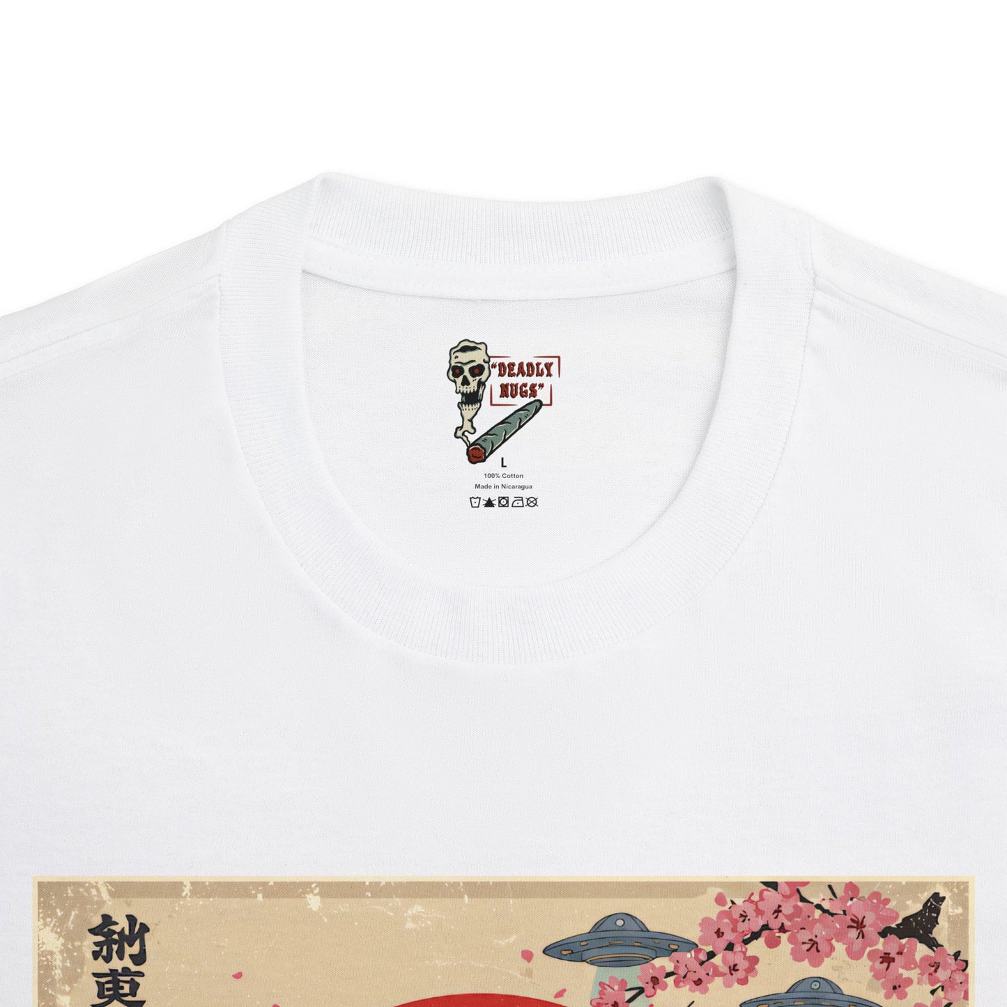 UFO Japan / Premium Unisex Graphic Tee Aesthetic Print Skeleton 420 Streetwear / DEADLY NUGS