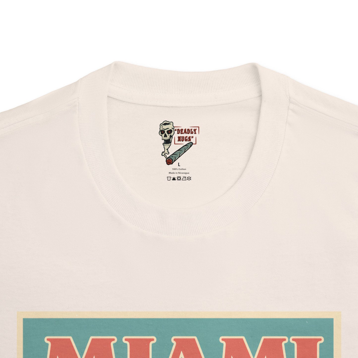 Miami Sunshine / Premium Unisex Graphic Tee Aesthetic Print Skeleton 420 Streetwear / DEADLY NUGS