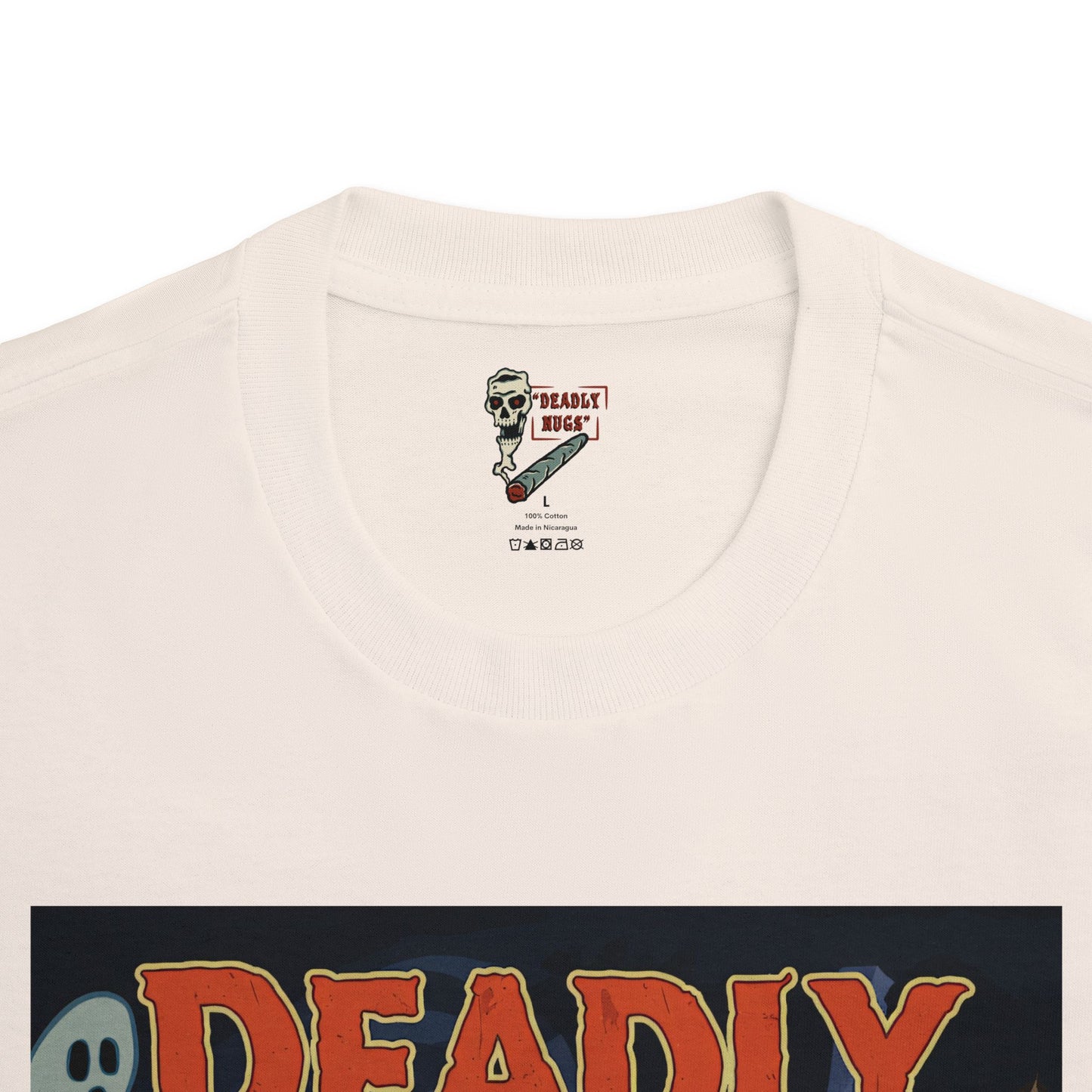 Blazed Covenant / Bud Characters Ghosts Skeleton Vampire Graphic Tee / Vintage Horror Pop Art / 420 Underground Stoner Streetwear / DEADLY NUGS