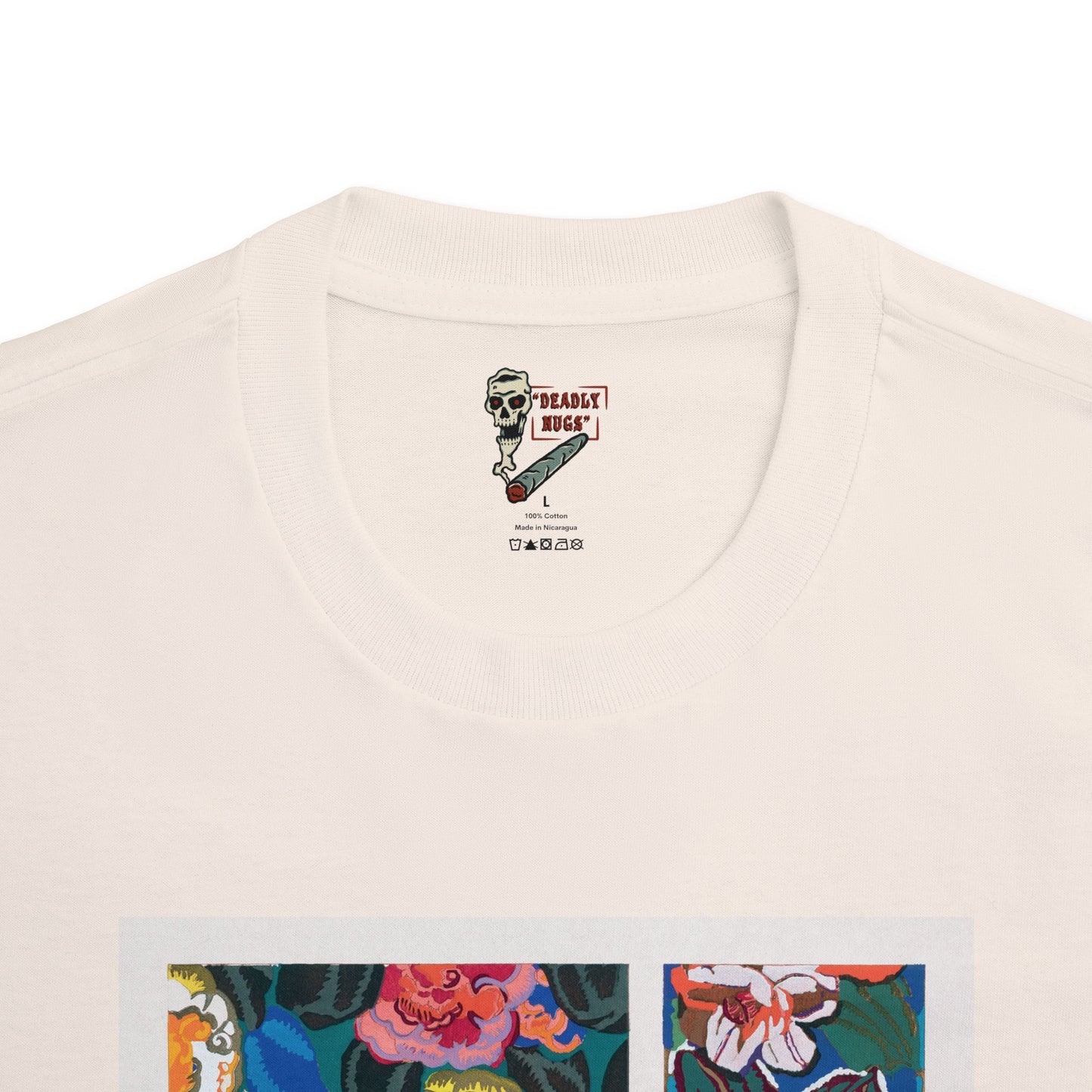 Bella Flora / Floral Painting Vibrant Color Graphic Tee / Vintage Art Painting Style / 420 Underground Stoner Streetwear / DEADLY NUGS