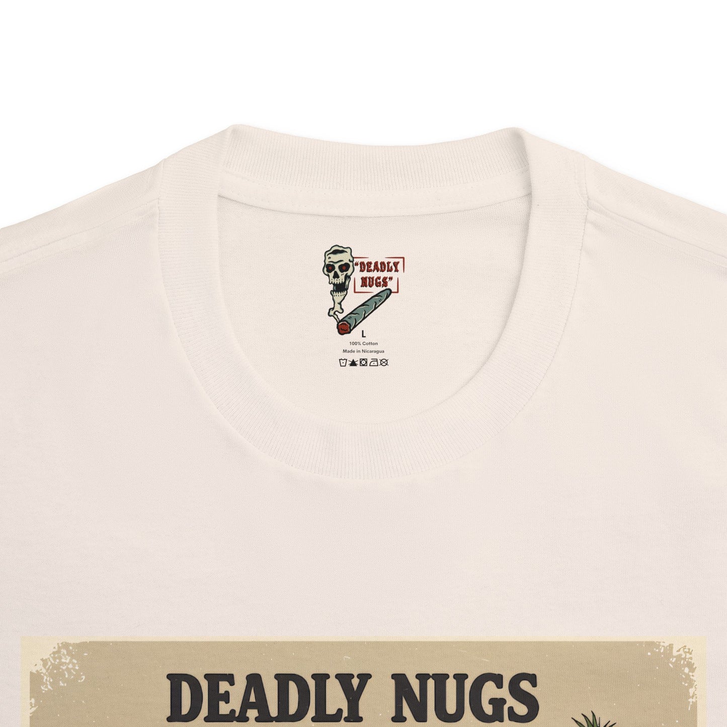 Dead in LA / Premium Unisex Graphic Tee Aesthetic Print Skeleton 420 / DEADLY NUGS