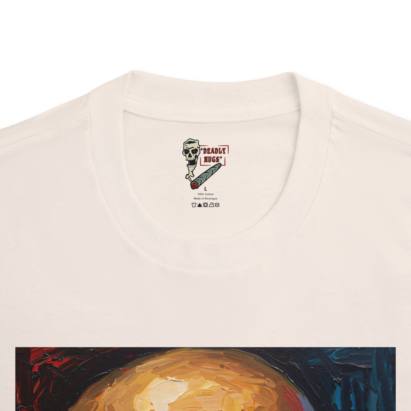 Bloodshot / Skull with Bloody Eyes Graphic Tee / Horror Art Abstract Expressionist Painting / 420 Underground Stoner Streetwear / DEADLY NUGS