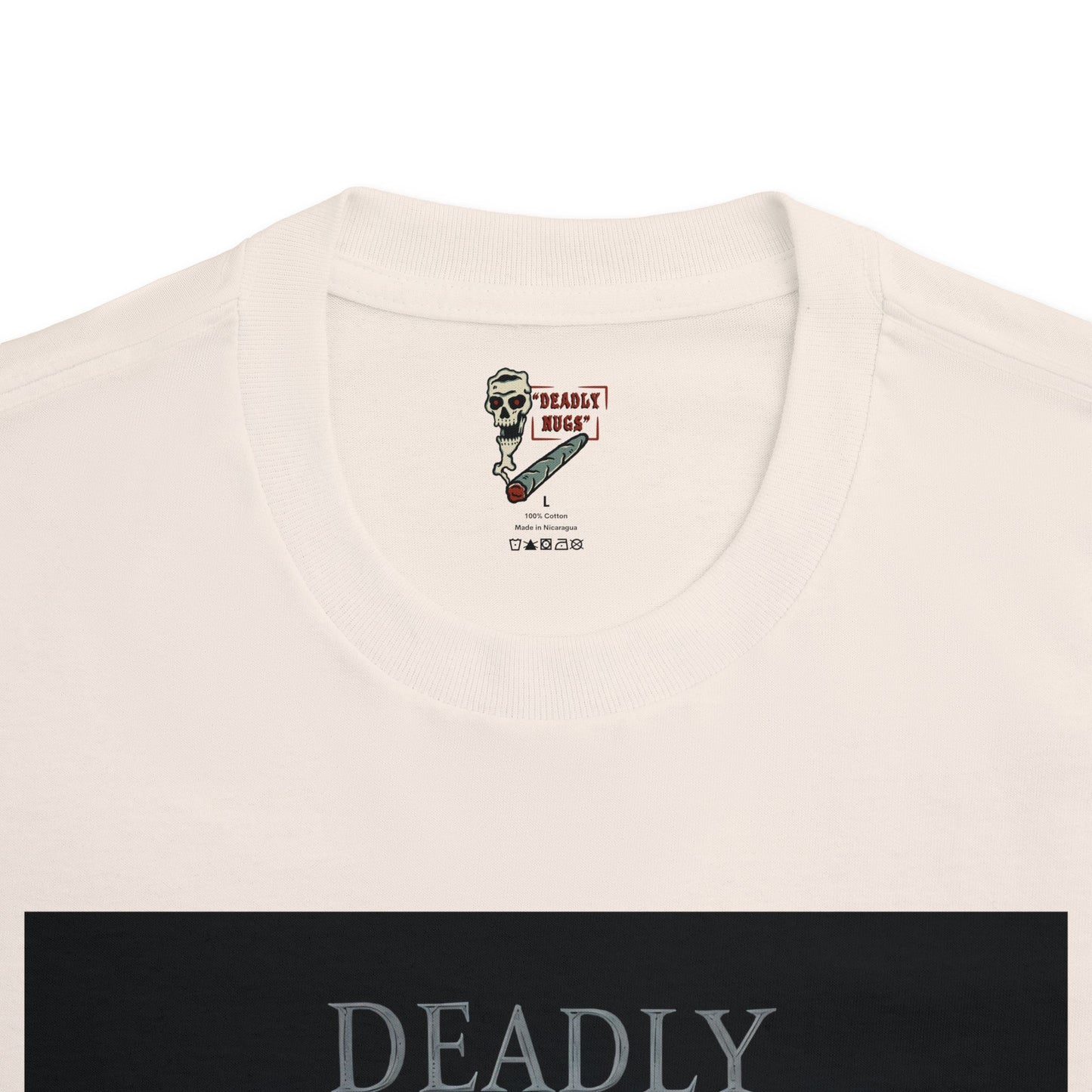 Eerie Elegance / Premium Unisex Graphic Tee Aesthetic Print Skeleton Ghost 420 / DEADLY NUGS