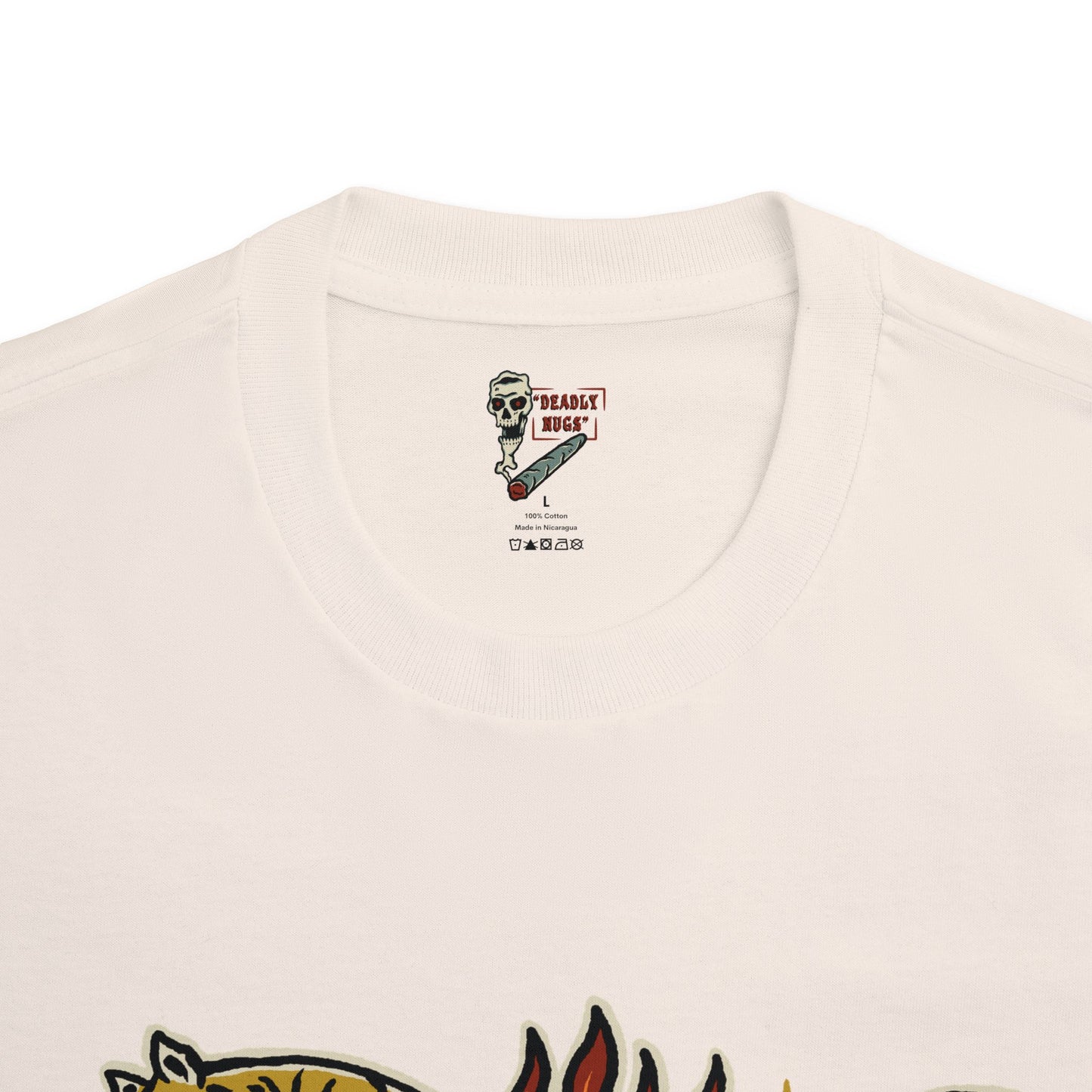 Blazing Tiger / Premium Unisex Graphic Tee Aesthetic Print 420 Streetwear / DEADLY NUGS