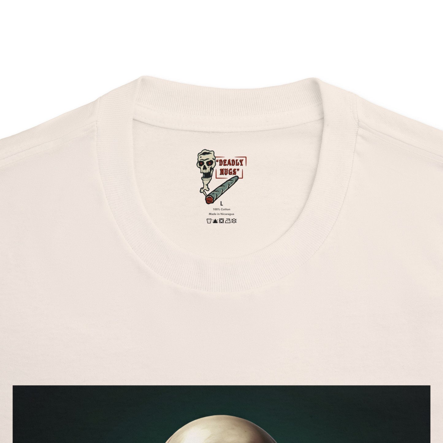 Deadly Aroma / Premium Unisex Graphic Tee Aesthetic Print Skeleton 420 / DEADLY NUGS