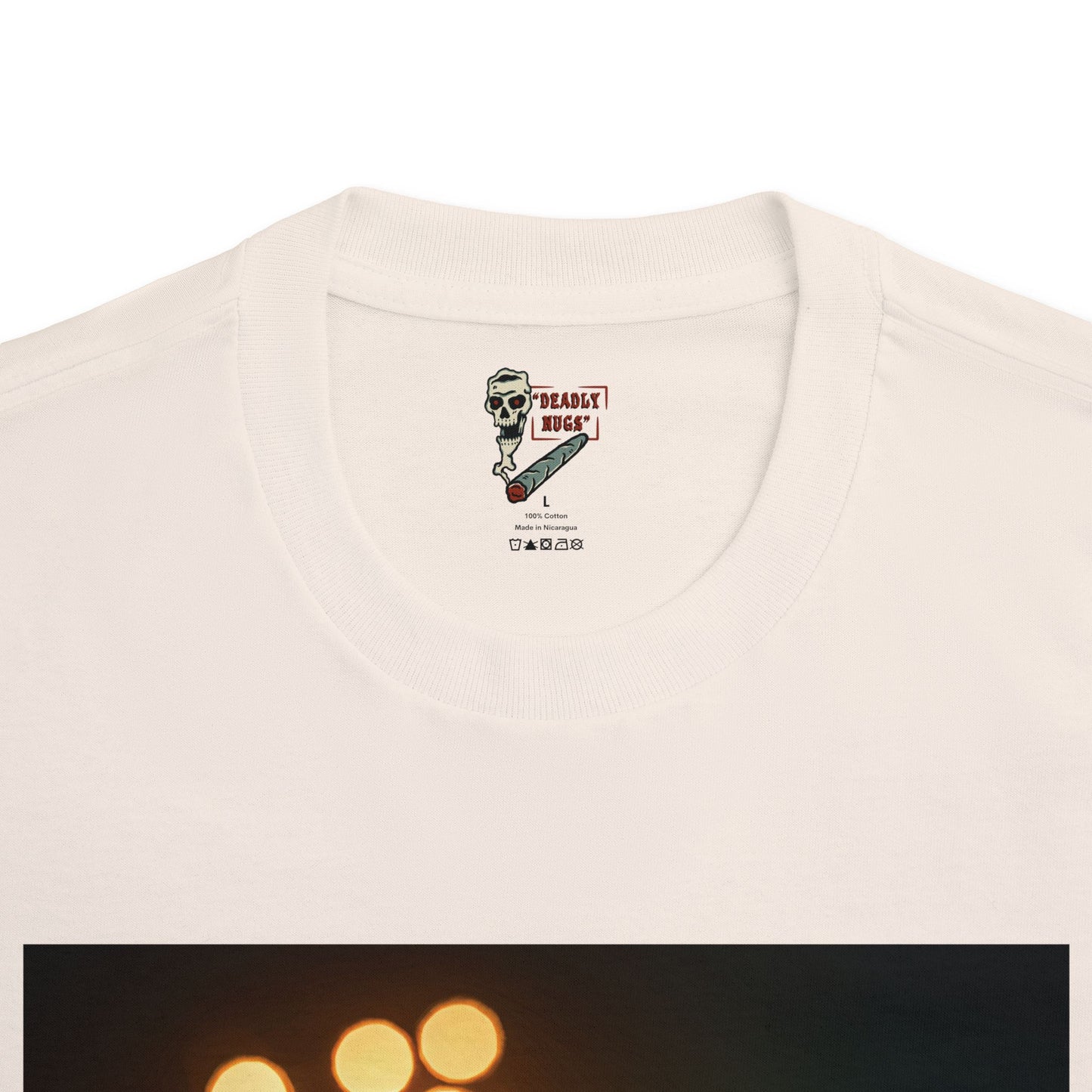 Calling All Nugs / Premium Unisex Graphic Tee Aesthetic Print Skeleton 420 / DEADLY NUGS