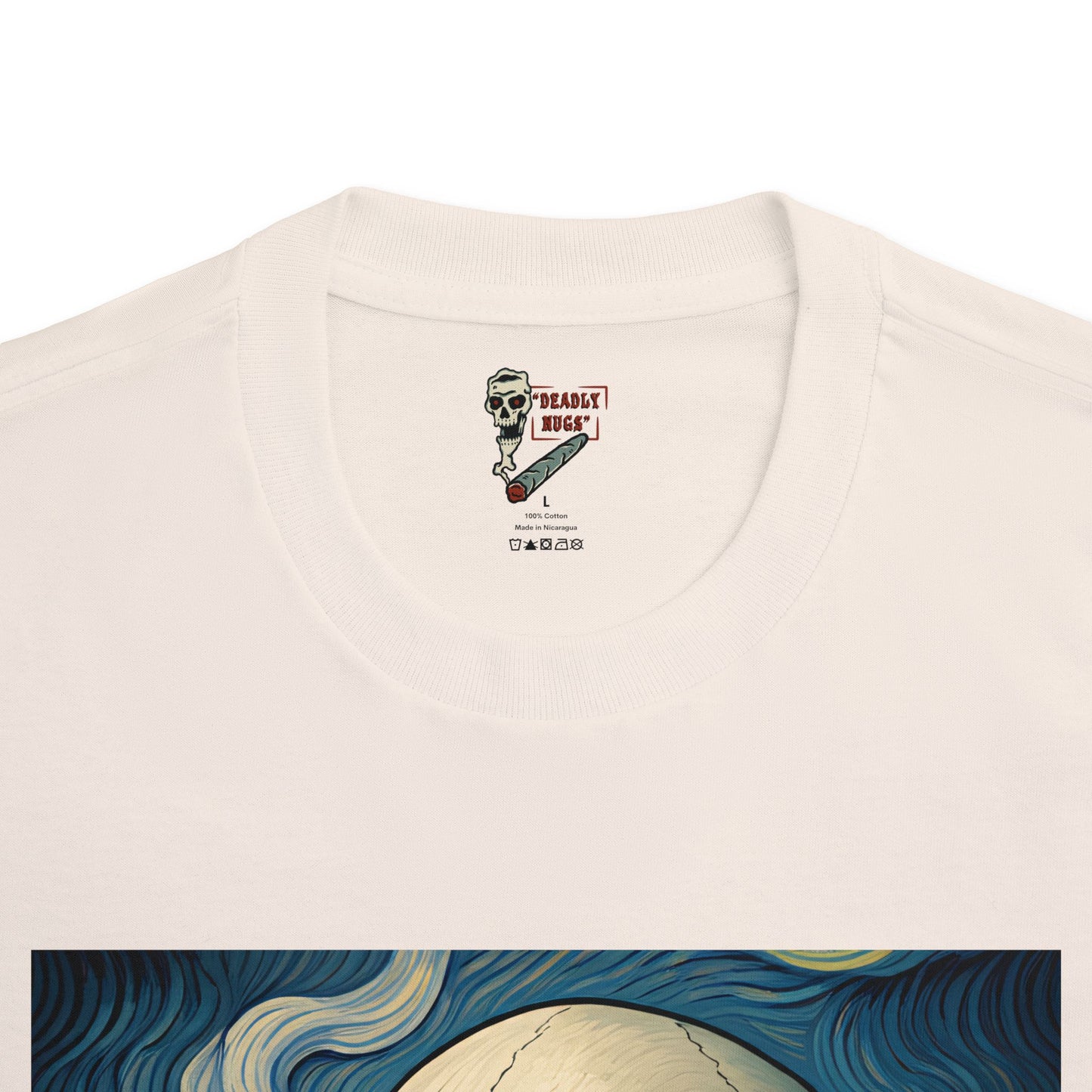 Hazy Realm / Premium Unisex Graphic Tee Aesthetic Print Skull Art 420 / DEADLY NUGS