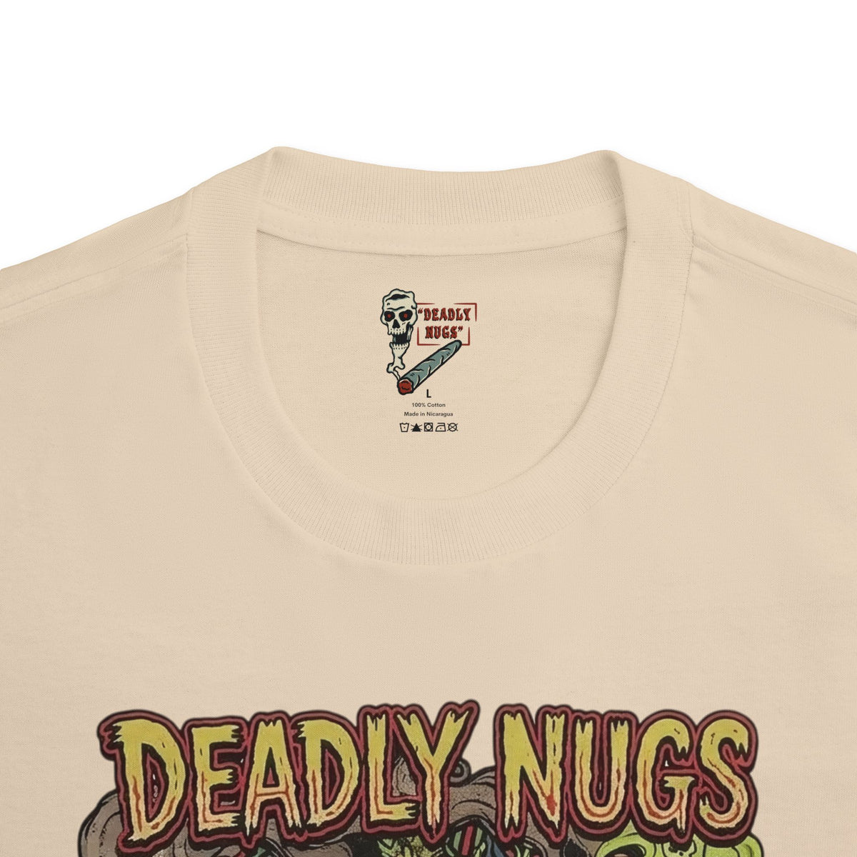 Ghastly Grass! / Vintage Pulp Horror Underground Comix Art Tee / 420 Underground Stoner Culture / DEADLY NUGS