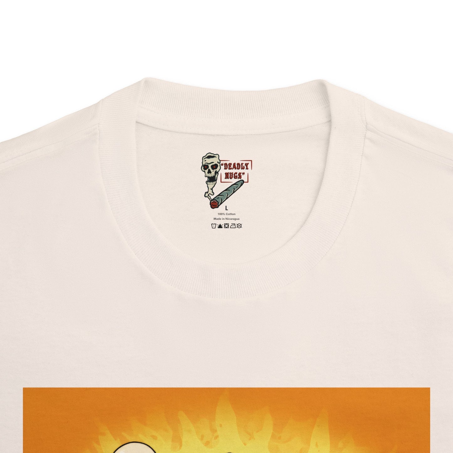 Hotdog! / Bud Characters Ghost Skeletons Munchies Graphic Tee / Dark Humor Spooky Modern Cartoon Comic Art Style / 420 Underground Stoner Streetwear / DEADLY NUGS