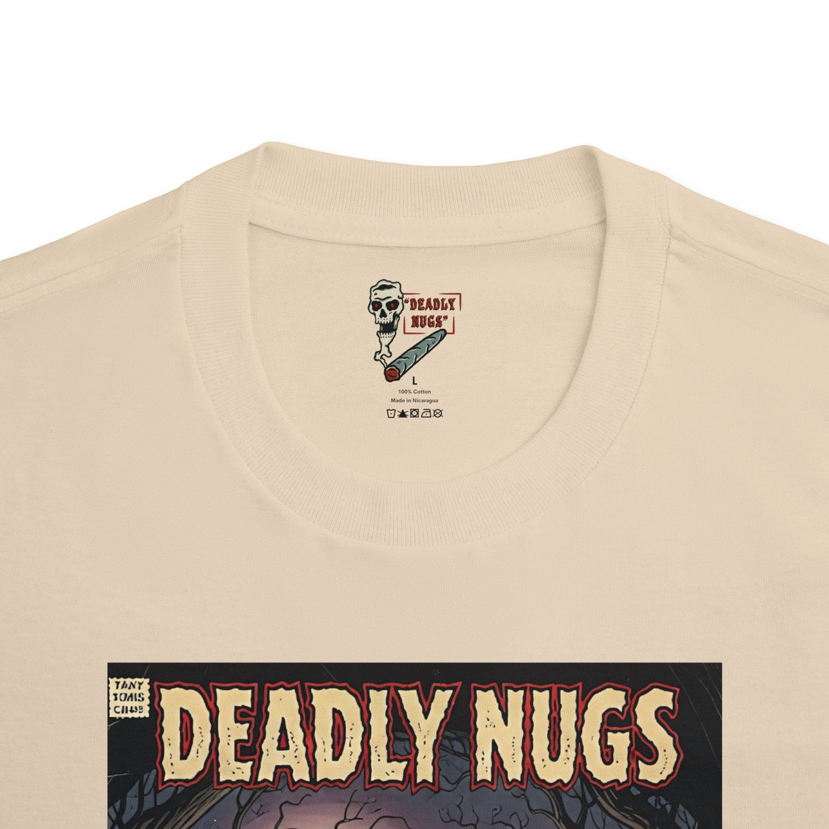Count Dankula! / Vintage Pulp Horror Comic Art Tee / 420 Underground Stoner Culture / DEADLY NUGS