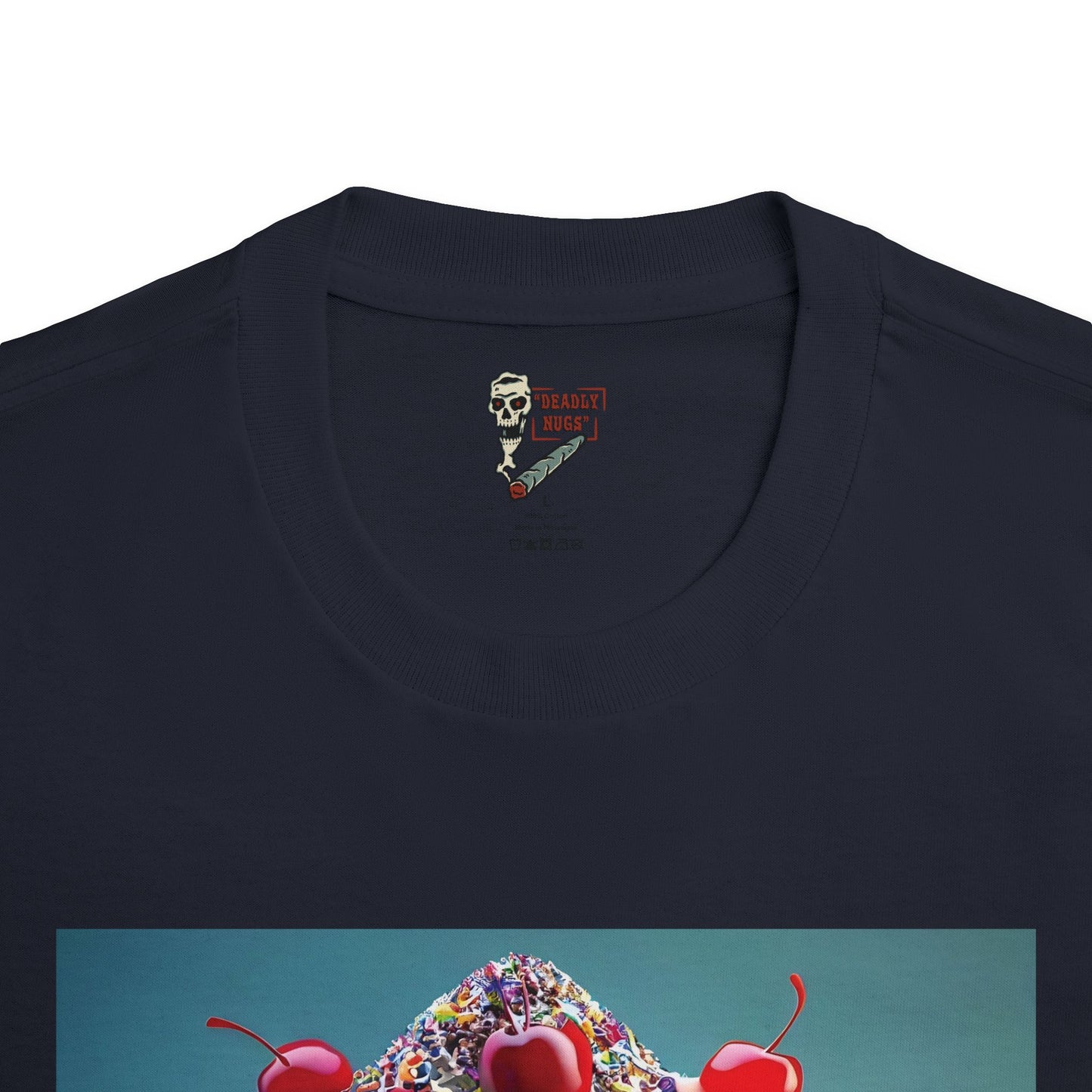 Ice Cream / Premium Unisex Graphic Tee Aesthetic Print Skull Art Streetwear / DEADLY NUGS