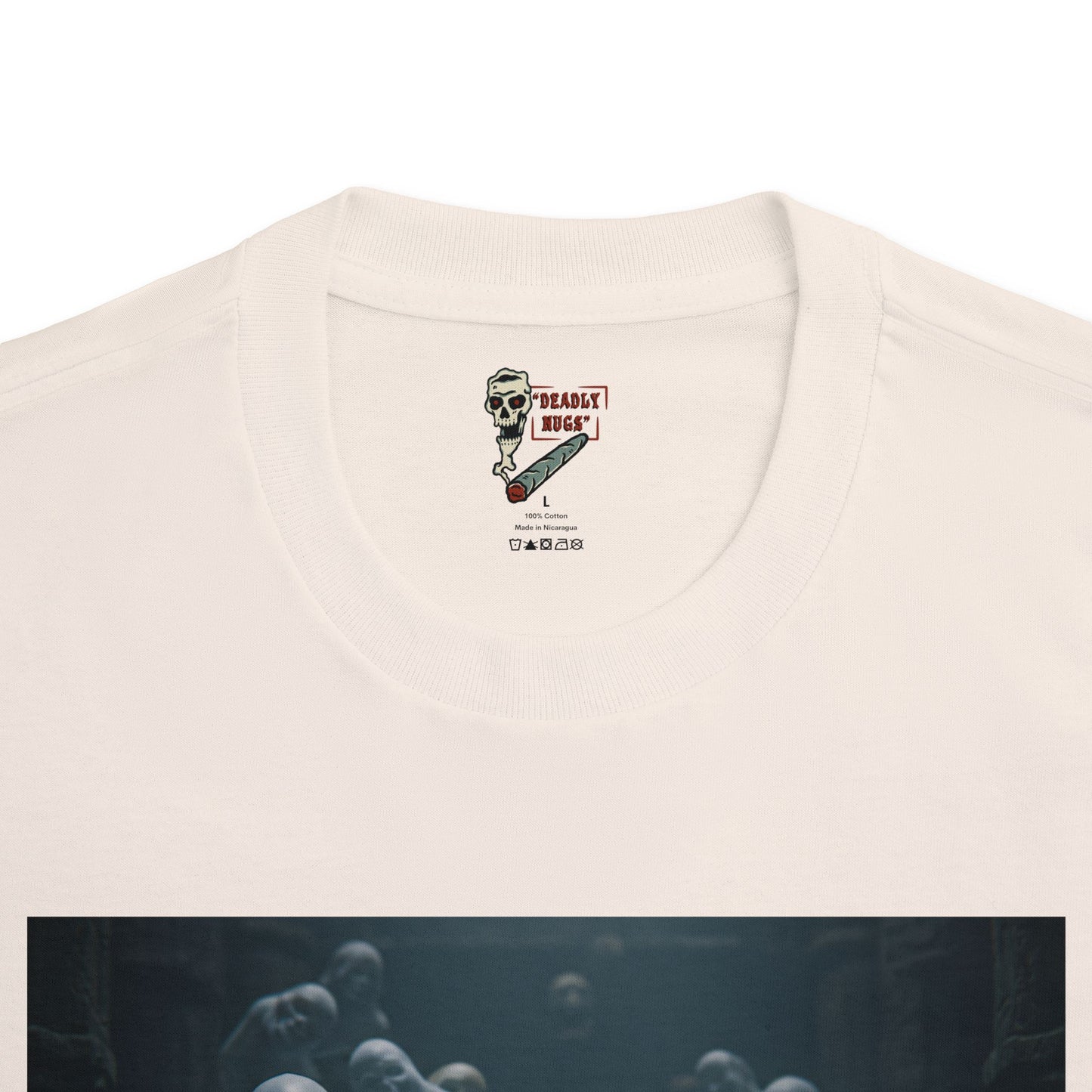 Out of the Chaos / Premium Unisex Graphic Tee Aesthetic Print Skull Ghost 420 / DEADLY NUGS
