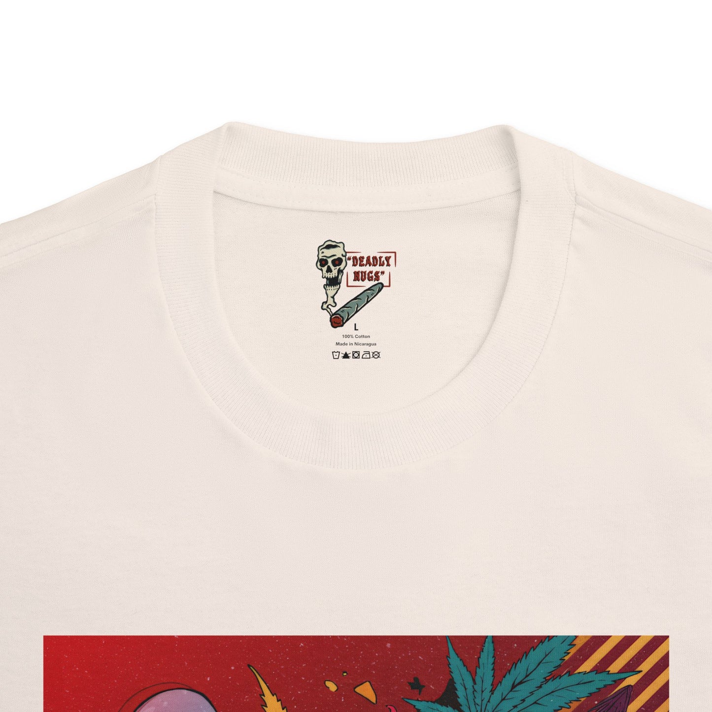 Dank'd Out / Premium Unisex Graphic Tee Aesthetic Print Ghost Skeleton 420 / DEADLY NUGS