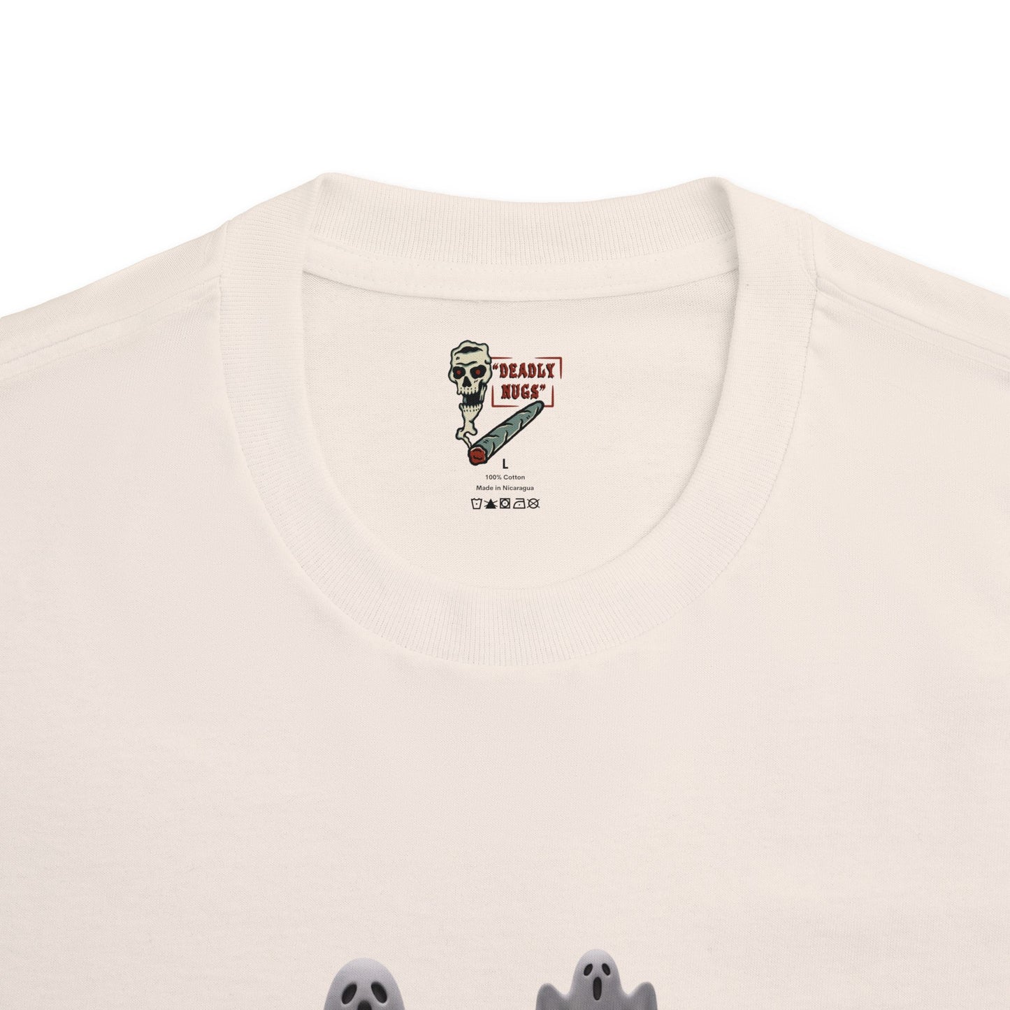 Simply Deadly / Premium Unisex Graphic Tee Aesthetic Print Ghost Skeleton 420 / DEADLY NUGS