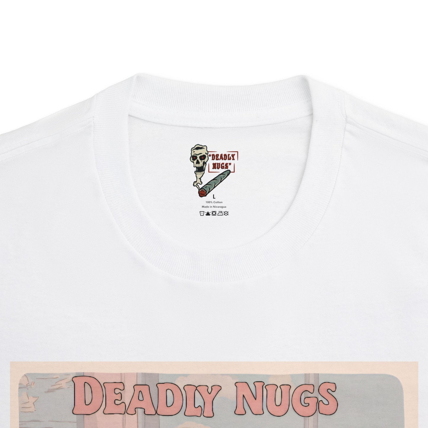 Powder Puff Pot T-Shirt DEADLY NUGS Aesthetic Print Unisex Graphic Tee