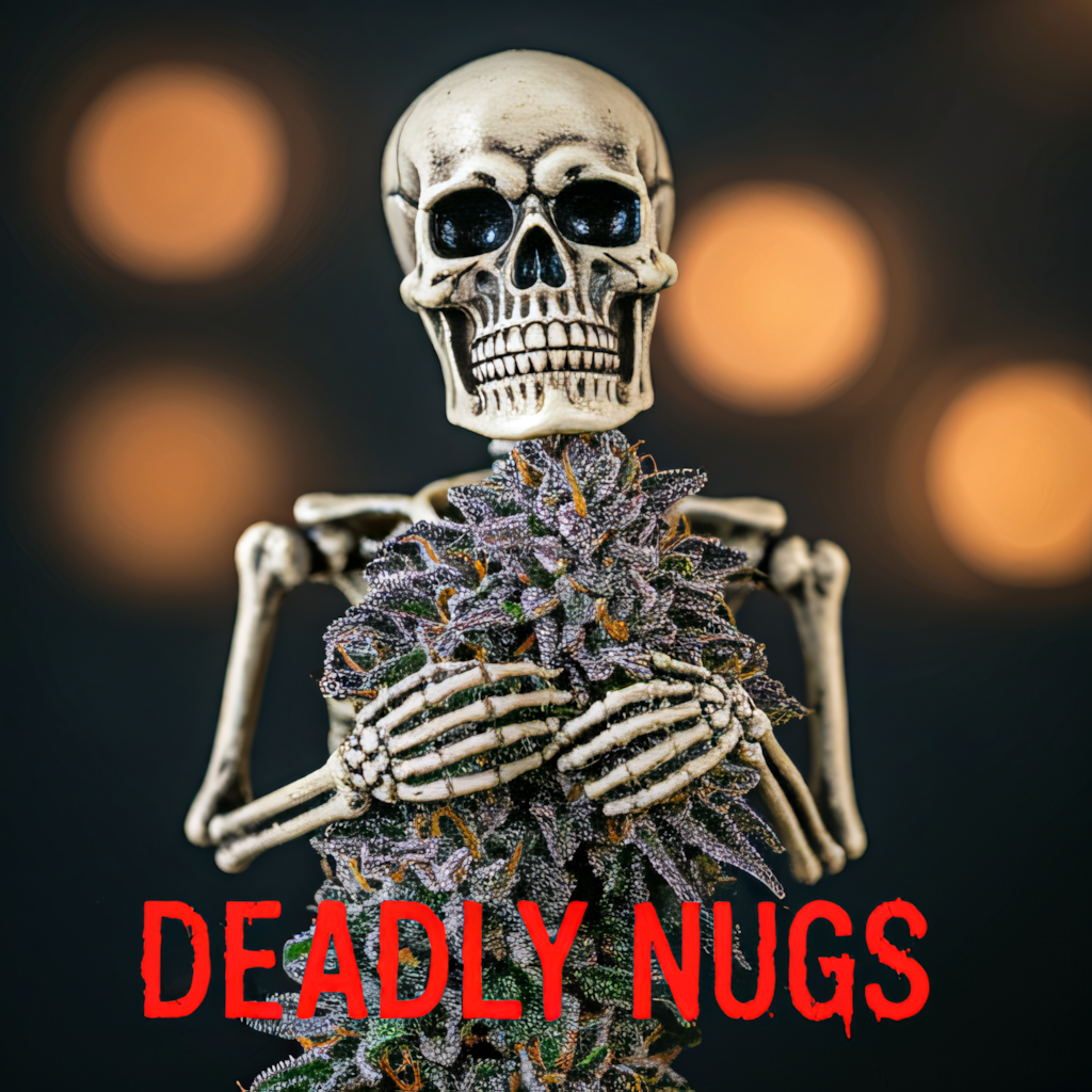 DEADLY NUGS cannabis inspired graphic tees