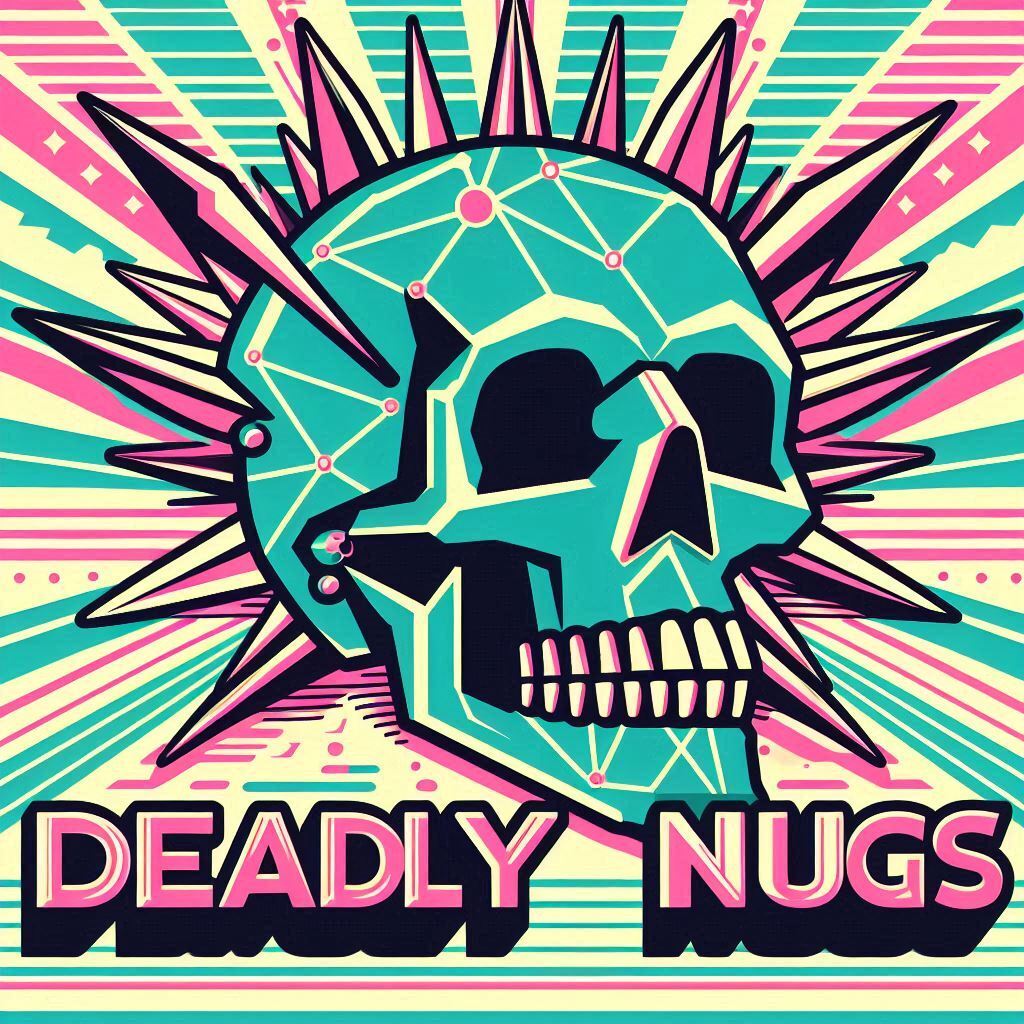 DEADLY NUGS cannabis inspired graphic tshirts