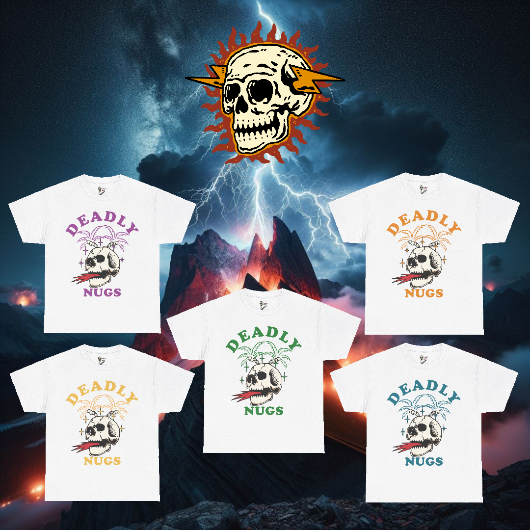 DEADLY NUGS cannabis inspired graphic tees