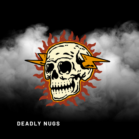 DEADLY NUGS cannabis inspired graphic t-shirts