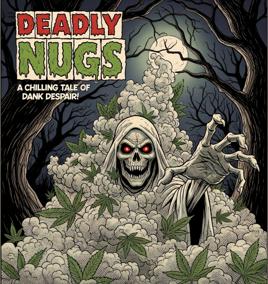 DEADLY NUGS cannabis inspired graphic tees