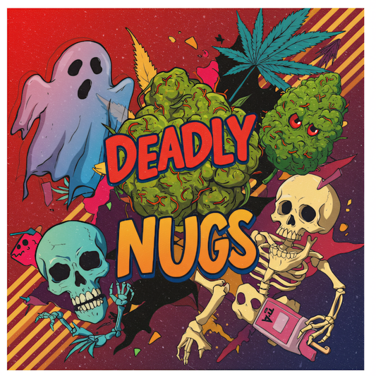 DEADLY NUGS cannabis inspired graphic tees