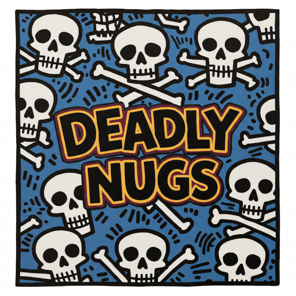 DEADLY NUGS cannabis inspired graphic tees