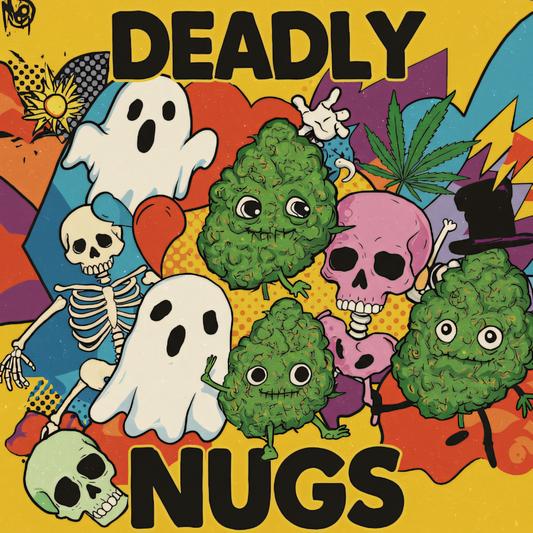 DEADLY NUGS cannabis inspired graphic tees