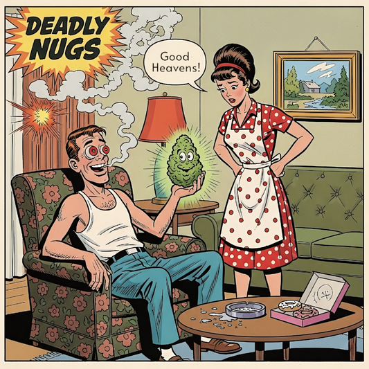 DEADLY NUGS 420 Underground Stoner Culture Cannabis Inspired Graphic Tees