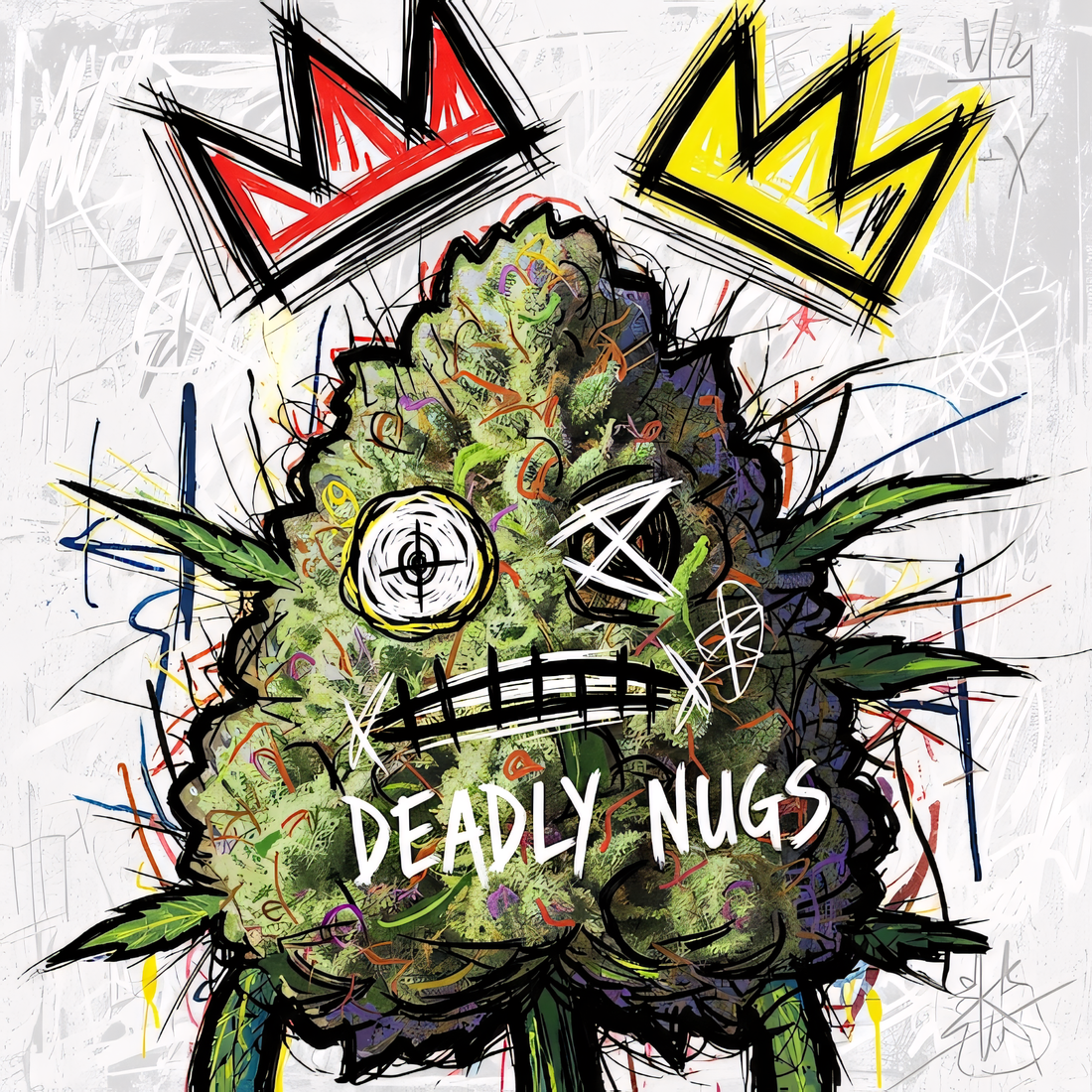 DEADLY NUGS cannabis inspired graphic tees