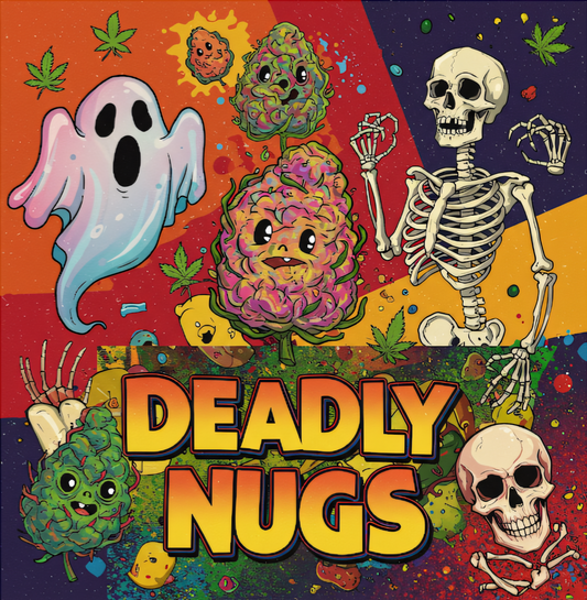 DEADLY NUGS 420 Underground Stoner Culture Cannabis Inspired Graphic Tees