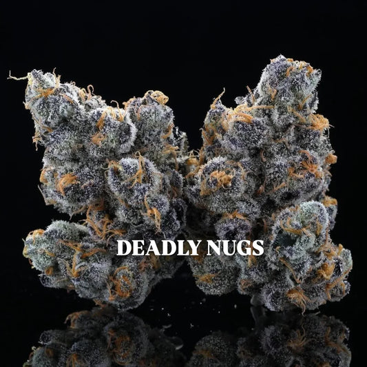 DEADLY NUGS cannabis inspired graphic tees