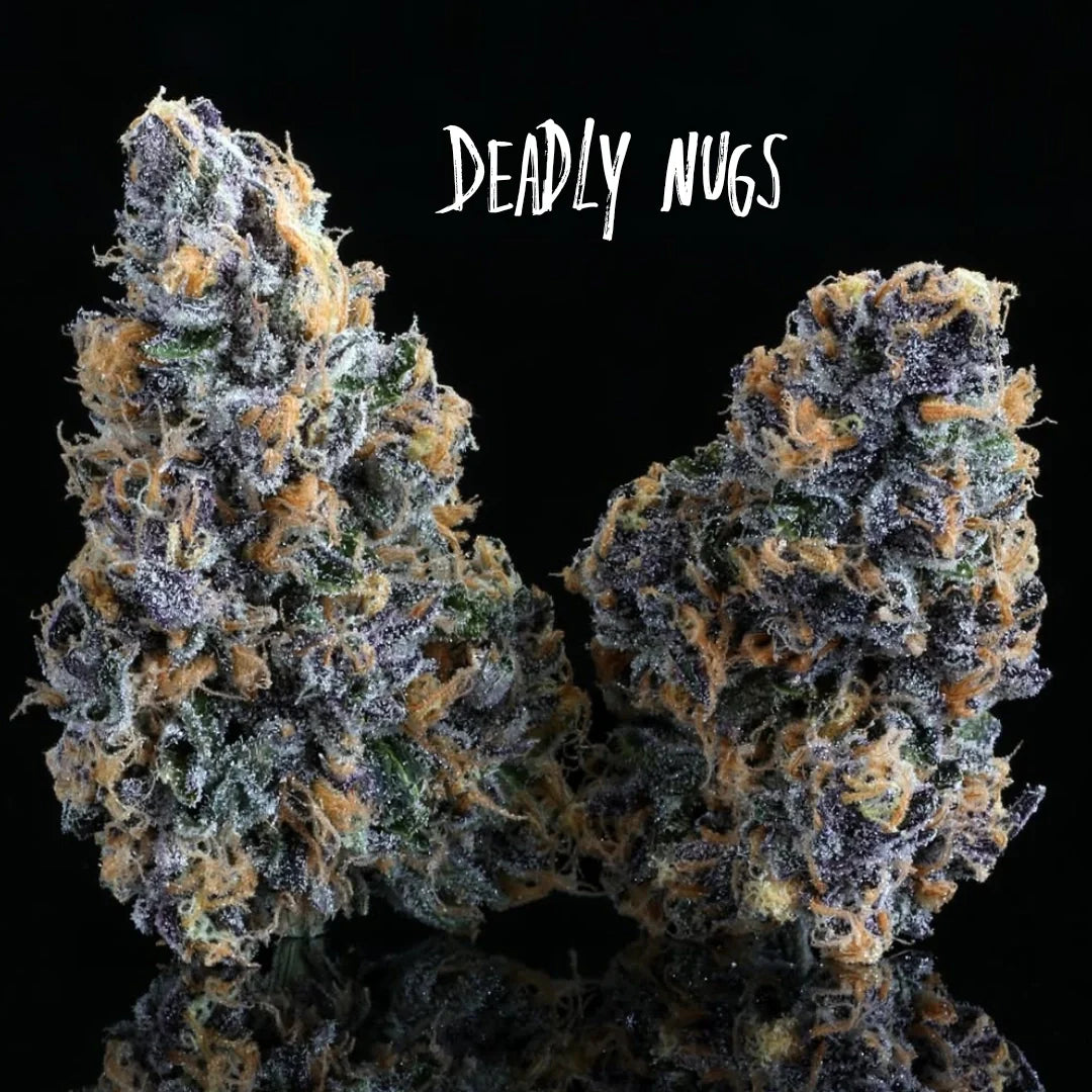 DEADLY NUGS cannabis inspired graphic tees