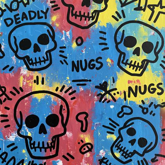 DEADLY NUGS cannabis inspired graphic tshirts