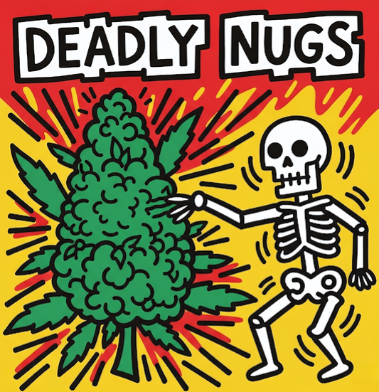DEADLY NUGS 420 Underground Stoner Culture Cannabis Inspired Graphic Tees