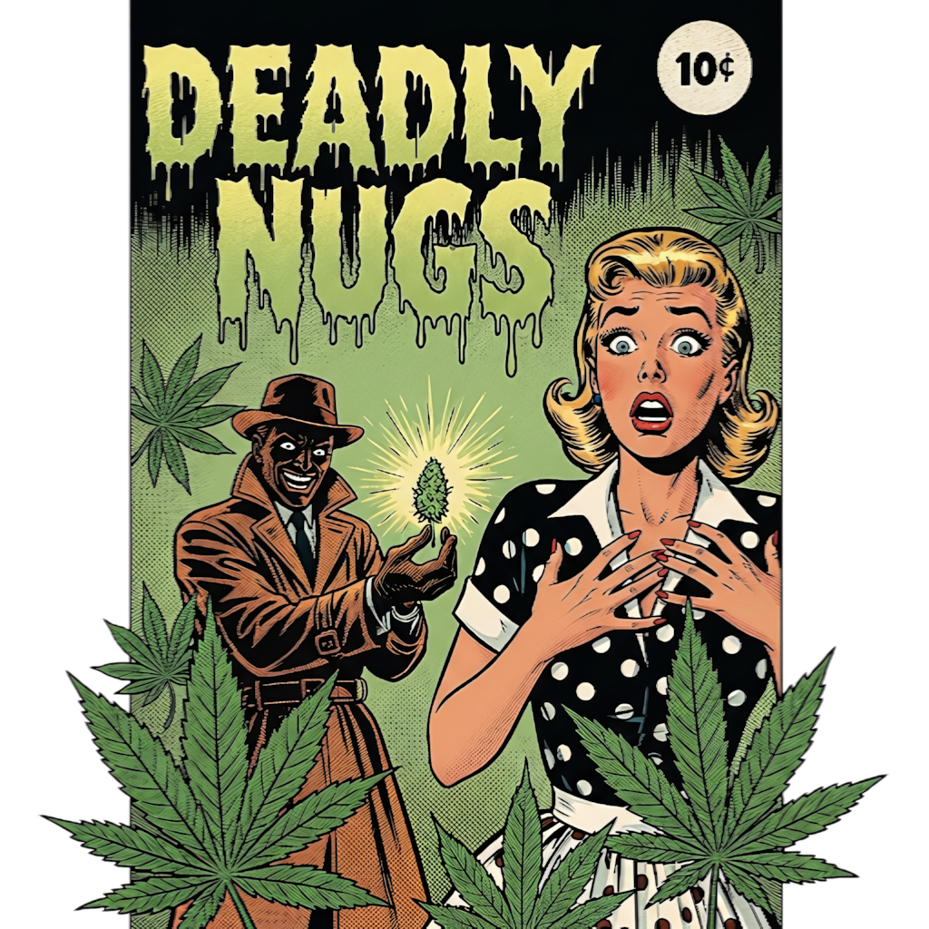 DEADLY NUGS 420 Underground Stoner Culture Cannabis Inspired Graphic Tees