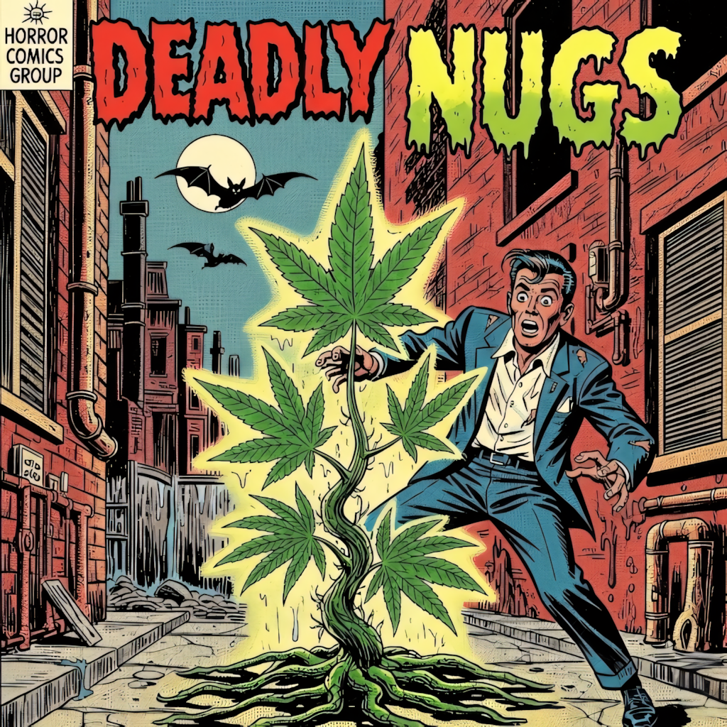 DEADLY NUGS 420 Underground Stoner Culture Cannabis Inspired Graphic Tees