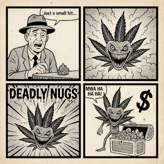DEADLY NUGS 420 Underground Stoner Culture Cannabis Inspired Graphic Tees