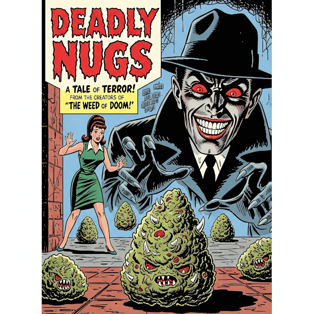 DEADLY NUGS 420 Underground Stoner Culture Cannabis Inspired Graphic Tees