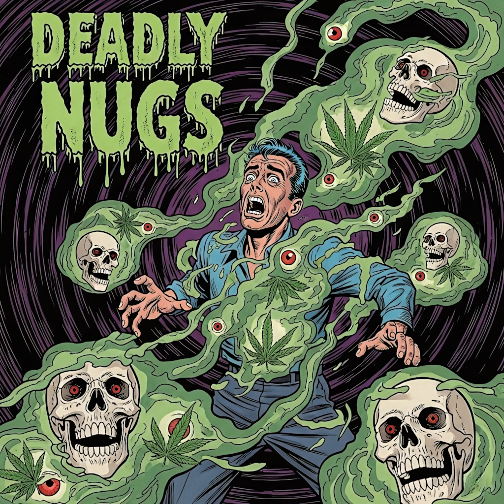 DEADLY NUGS 420 Underground Stoner Culture Cannabis Inspired Graphic Tees