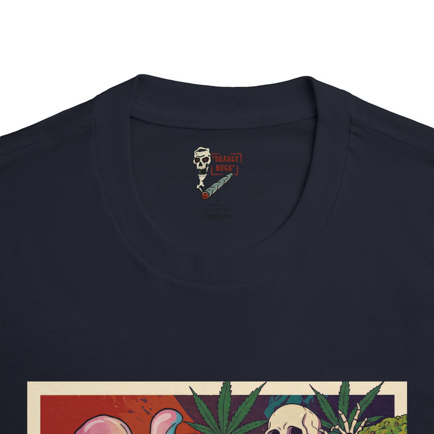 Kaneh Bosem / Premium Unisex Graphic Tee Aesthetic Print Ghost Skeleton 420 / DEADLY NUGS