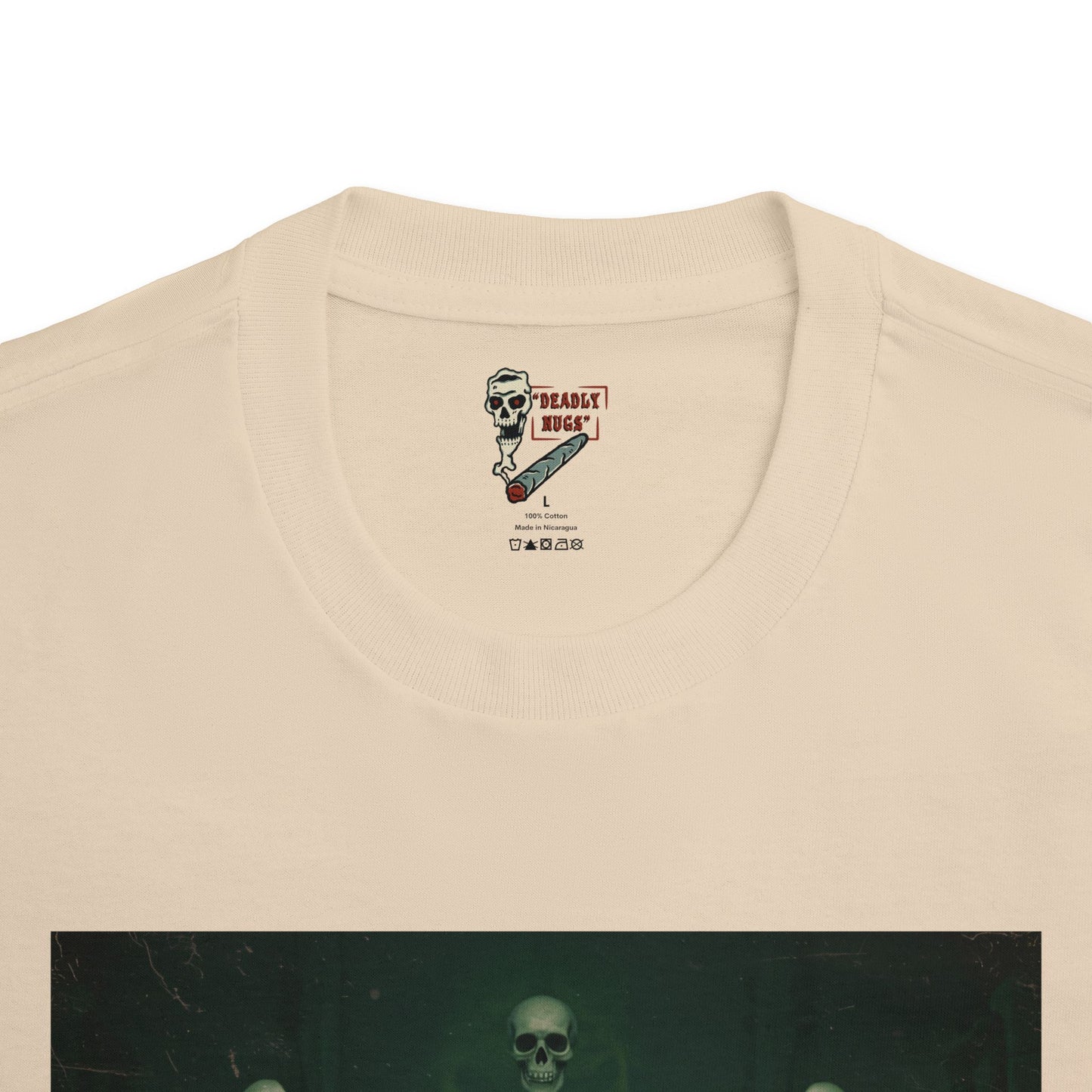 Holy Night / Premium Unisex Graphic Tee Aesthetic Print Ghost Skull 420 / DEADLY NUGS